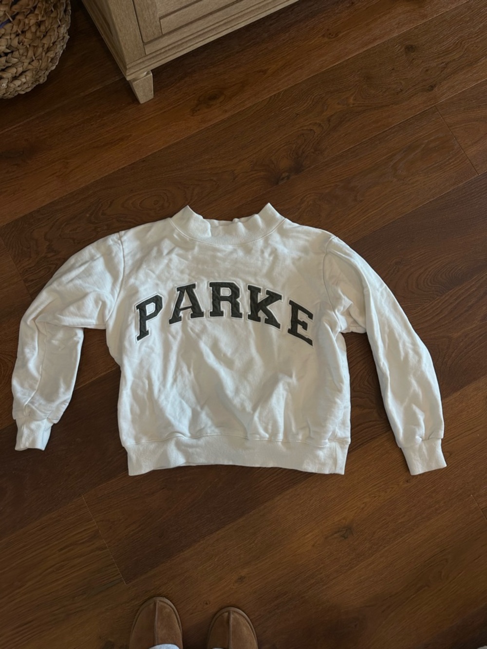 Parke White Crewneck Sweatshirt